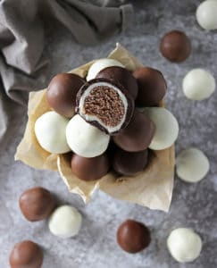 Easy, Dairy Free, 4-Ingredient Chocolate Caramel Bites