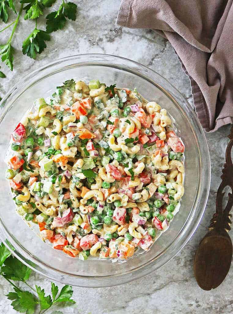 My favorite dairy-free macaroni salad recipe